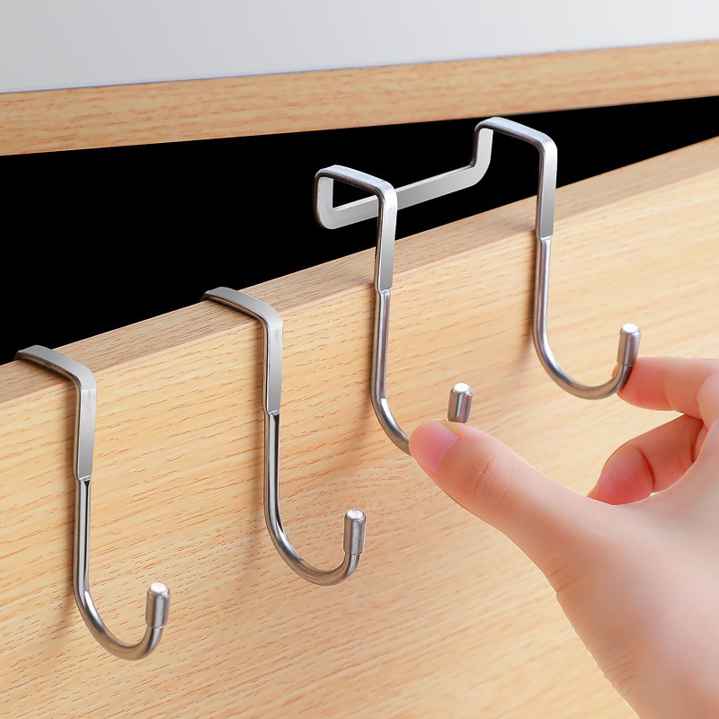 1/5個 ステンレス製ダブルS字型フック 穴あけ不要 キッチ - Kitchen Gadgets Organizer のレビューと価格