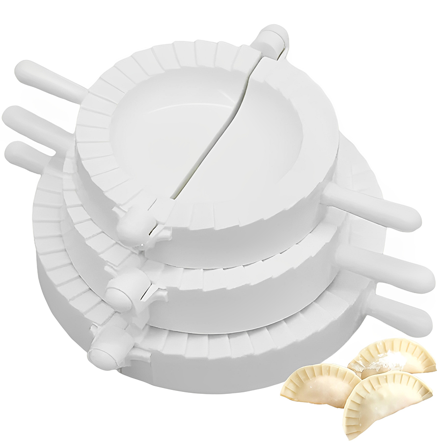 3 ピース/セット 7-10 センチメートルプラスチック餃子 - Kitchen Gadgets Dumpling Maker のレビューと価格